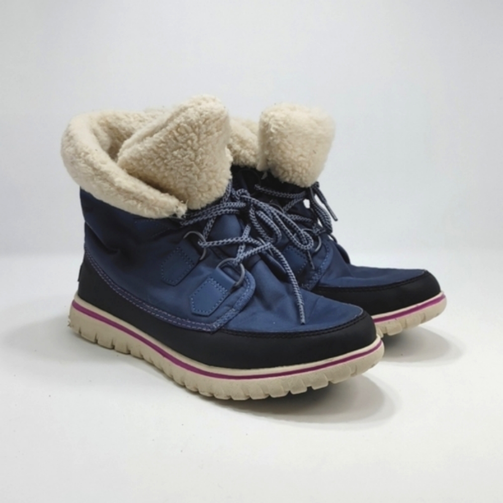 Sorel Cozy Carnival Ankle Boot Lace Up Waterproof Faux Shearling NL2297-478 9